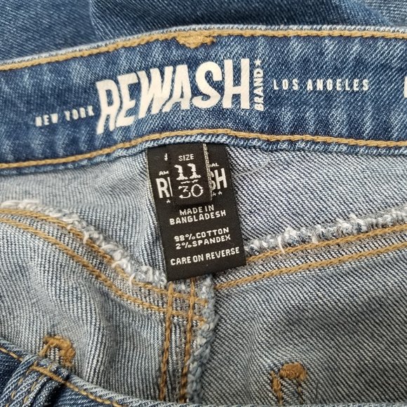 Rewash High-Rise Womans Distressed  Stretch Womans 90s Jeans Size11/30 - Picture 4 of 6